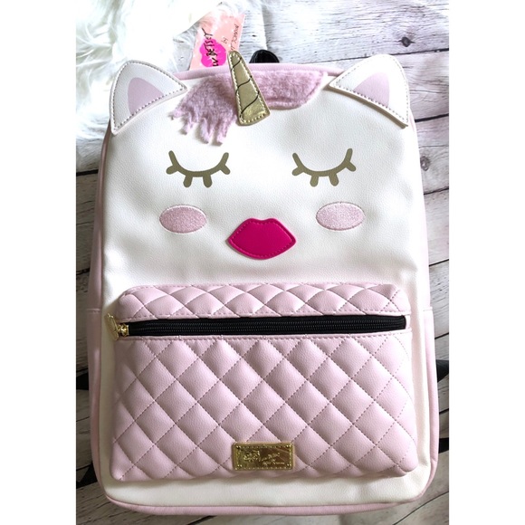 Betsey Johnson Handbags - Betsey Johnson RARE Large Unicorn LBPOLLY Backpack